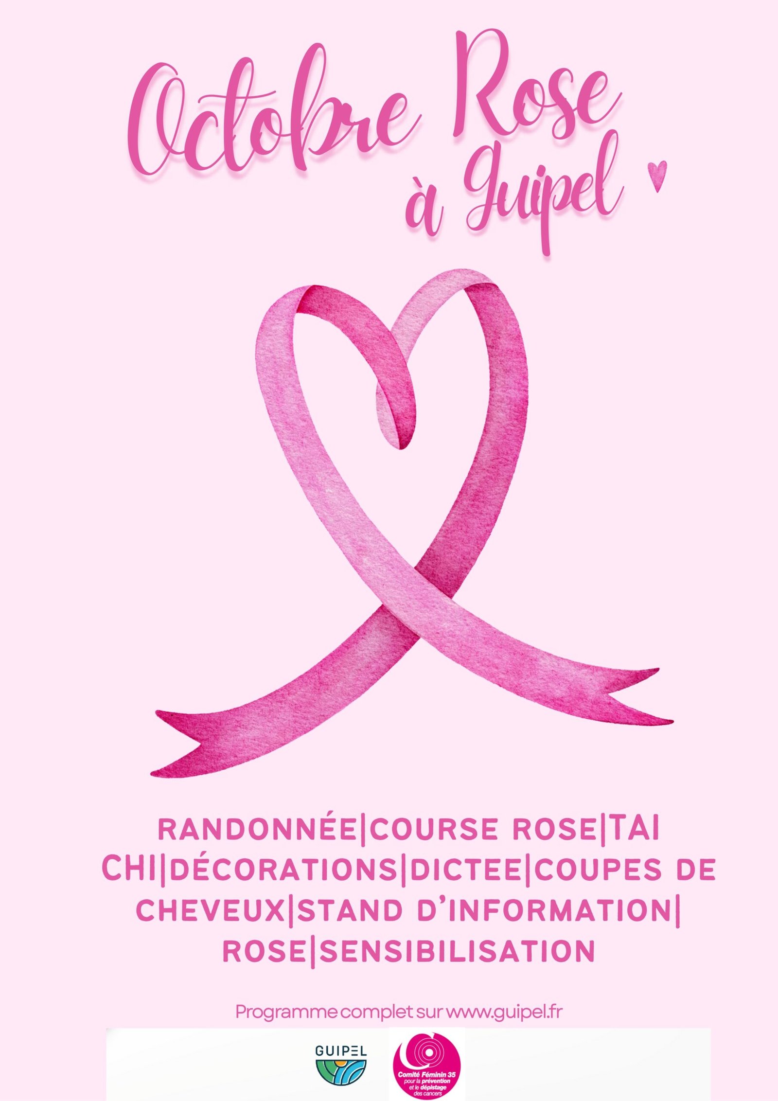 OCTOBRE ROSE à GUIPEL : samedi 18 octobre 2025